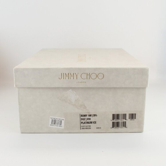 NEW JIMMY CHOO Romy 100 Glitter Heeled Pumps, EU 39.5 - Office to Party/Cocktail - Picture 16 of 16